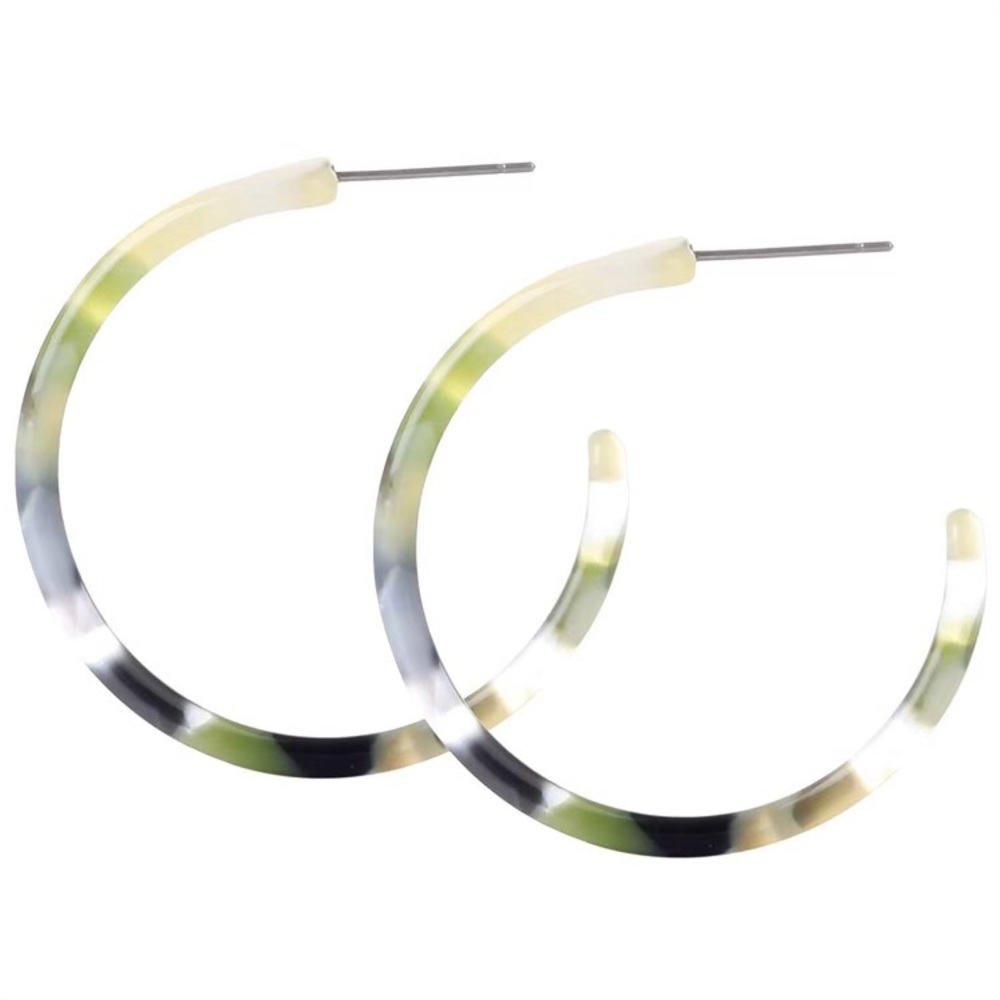 💠3 for $25💠Boho Acrylic Hoop Earrings - Picture 2 of 2